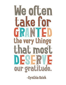 Taking for Granted