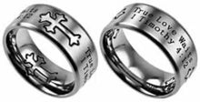 Ring (Neo TLW Sil 11) Neo Cross Silver True Love Waits 1 Tim 4:12 Mens Size 11