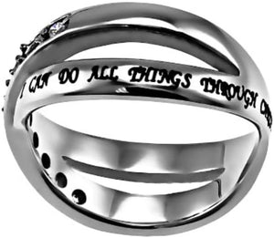 Ring Size 9 (Rad CMS 9) Christian Womens Abstinence Philippians 3:14