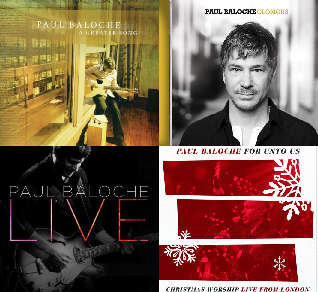 Paul Baloche A Greater Song, Glorious, Live & For Unto Us Bundle Pack 4CD