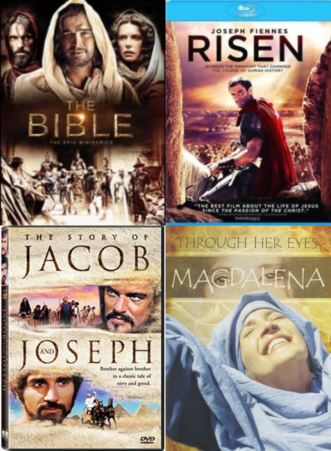 The Bible Epic Miniseries, Risen, Jacob & Joseph, Magdalena 7DVD