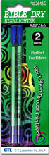 Bible Dry Highlighter Kit GTL 4 Pens + 8 Refills Yellow, Blue, Green, Pink