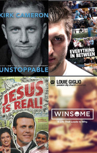 Kirk Cameron Unstoppable, Tim Tebow, Jesus is Real, Louie Giglio Wisome 4DVD
