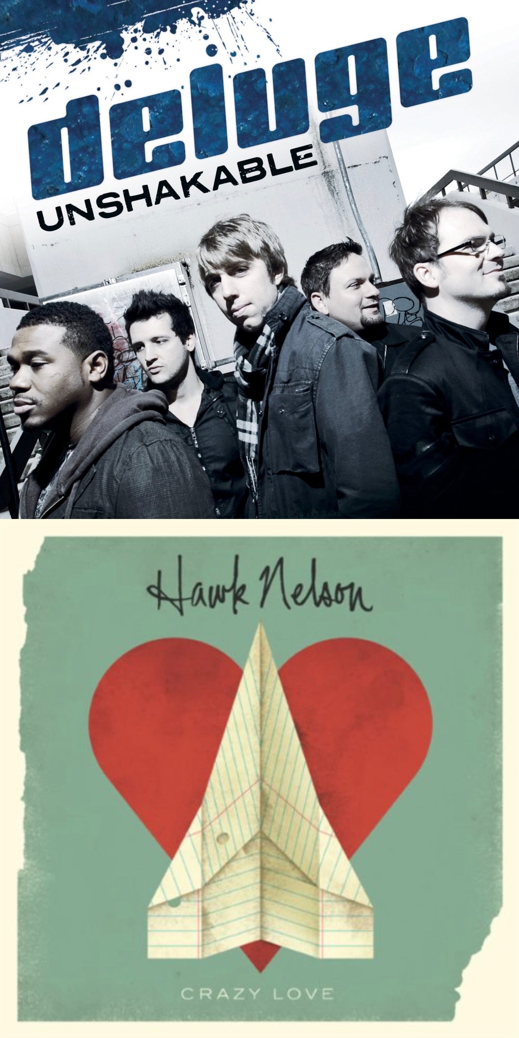 Deluge Unshakable CD + Hawk Nelson Crazy Love 2CD