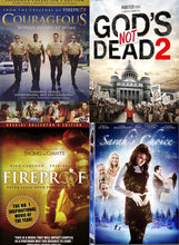 Courageous, God's Not Dead 2, Fireproof, Sarah's Choice 4DVD