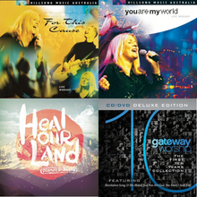 Hillsong For This Cause + You Are My World + Planetshakers Heal Our Land + Gateway 4CD