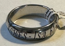 Ring (REF ASHES 6) Beauty For Ashes Isa 61:3 w/Cross Size 6