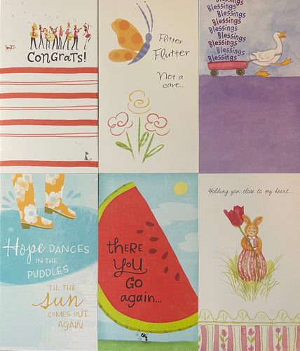 Card Congratulations, Encouragement 4 Different Cards, 3ea (pack of 12)