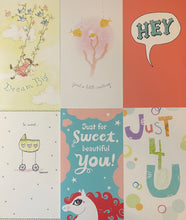 Card Thinking of You, Congratulations, Baby : 6 Different Cards (pack of 6)