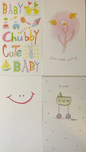 Card Baby, Thinking of You : Chubby Cute, Just a Little, Smile, So Sweet 4 Different Cards, 2 each (pack of 8)