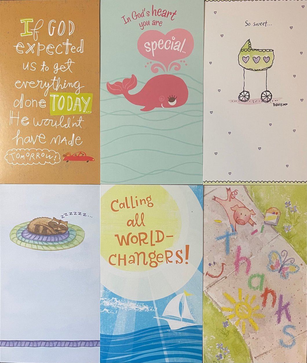 Card Thinking of You, Praying For You, Get Well : 6 Different Cards (pack of 6)