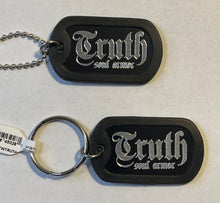 Dog Tag Chain Necklace w/matching Key Chain Truth Soul Armor