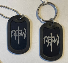 Dog Tag Chain Necklace w/matching Key Chain LOVE