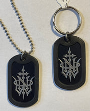 Dog Tag Chain Necklace w/matching Key Chain Jesus : not of this world