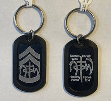 Dog Tag Key Chain 2-FOR-1 NOTW Eph 2:4: Armor of God Eph 6:10-18