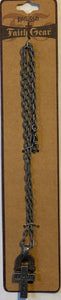 Necklace & Bracelet Faith Gear Cross Ingot & Jesus Eternal Love Pack of 2