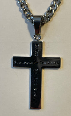 Necklace (CR FGVIN 24 Truth) Men's Stainless Steel Cross John 15:13