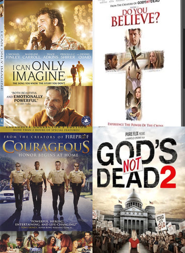 I Can Only Imagine, Do You Believe?, Courageous, God's Not Dead 2 4DVD