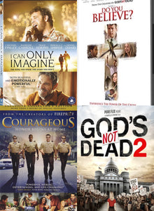 I Can Only Imagine, Do You Believe?, Courageous, God's Not Dead 2 4DVD