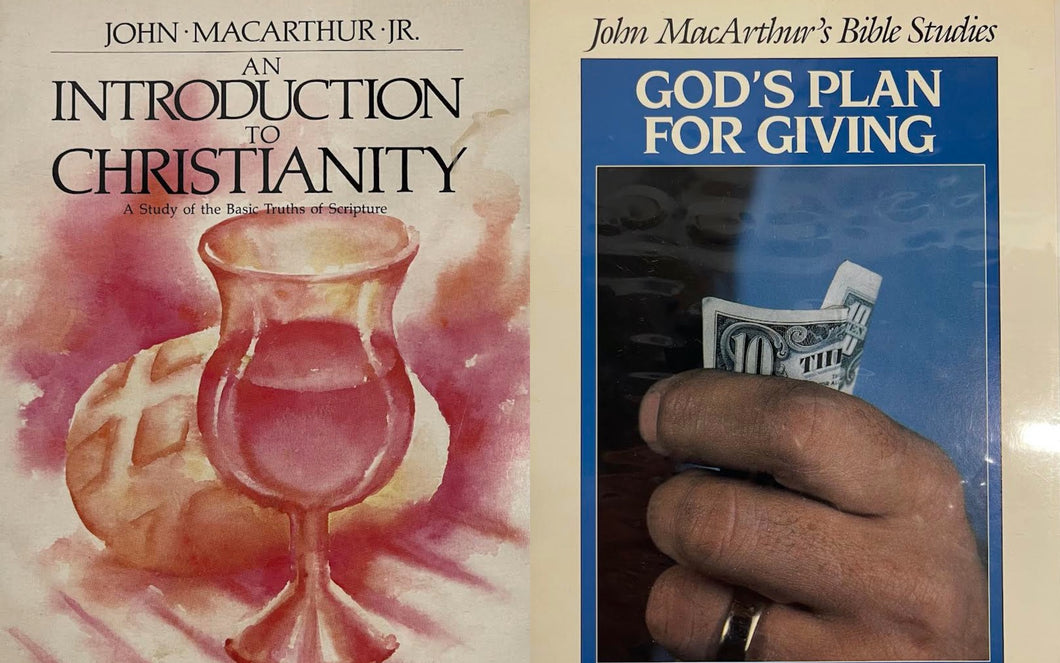 John MacArthur An Introduction to Christianity & God's Plan for Giving Bundle Pack 14 Cassettes