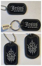 Dog Tag Chain Necklace w/matching Key Chain Jesus : not of this world