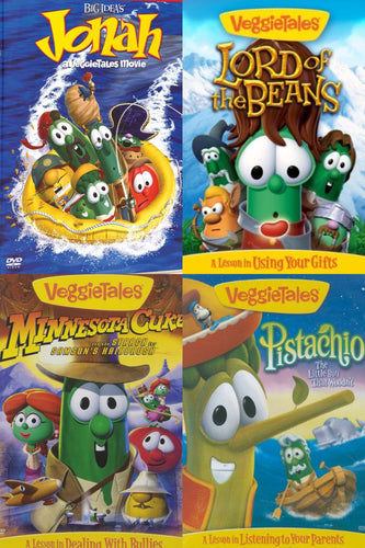 VeggieTales Jonah, Lord of the Beans, Minnesota Cuke, Pistachio 4DVD