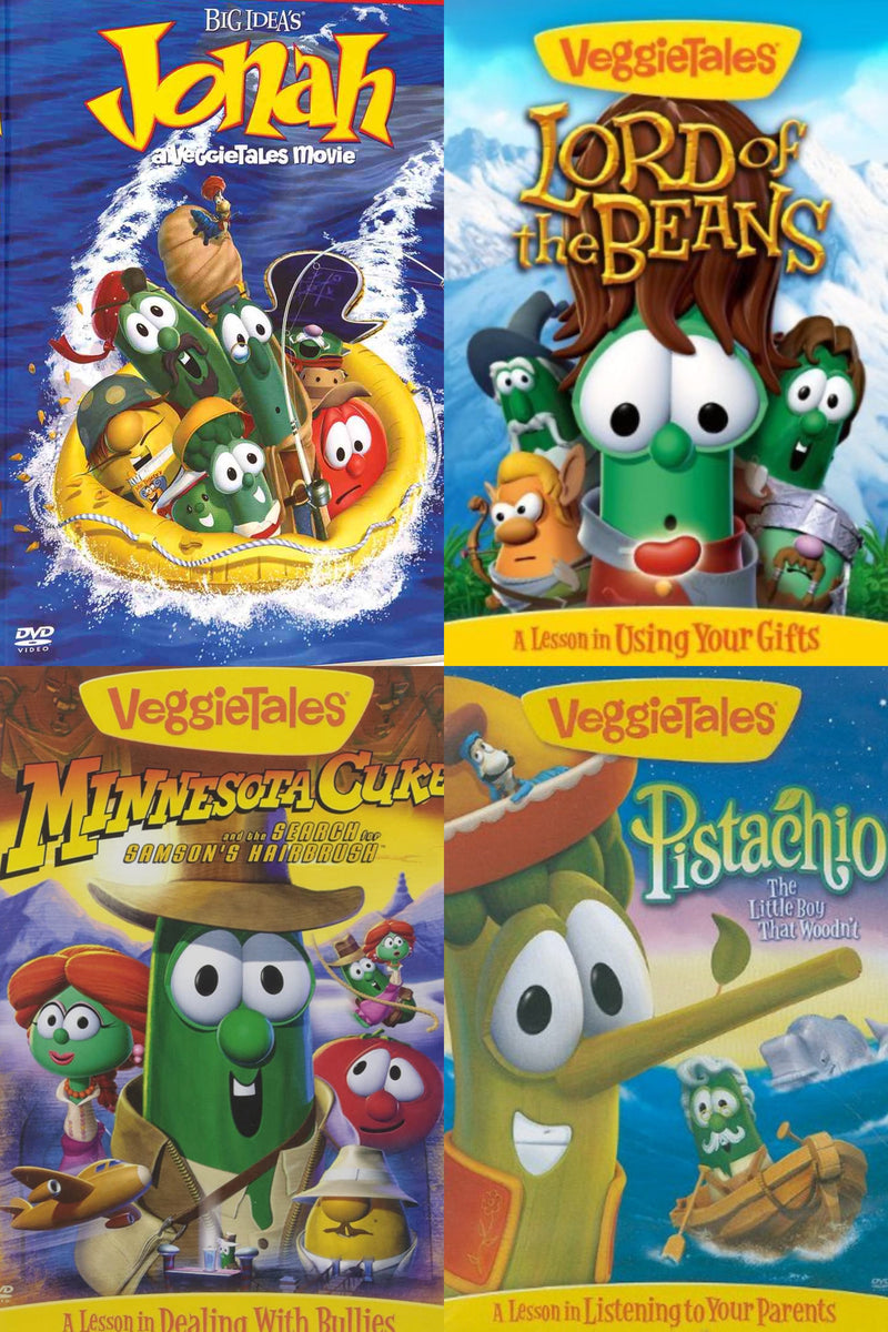VeggieTales Jonah, Lord of the Beans, Minnesota Cuke, Pistachio