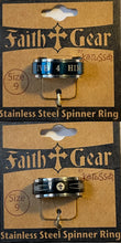 Ring Size 9 Faith Gear Stainless Steel Spinner Ring Mens 2-Ring Set