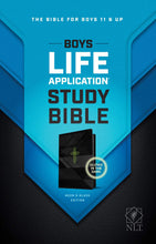 NLT Boys Life Application Study Bible Neon/Black TuTone