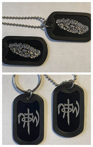 Dog Tag Chain Necklace w/matching Key Chain Not of This World : Jesus