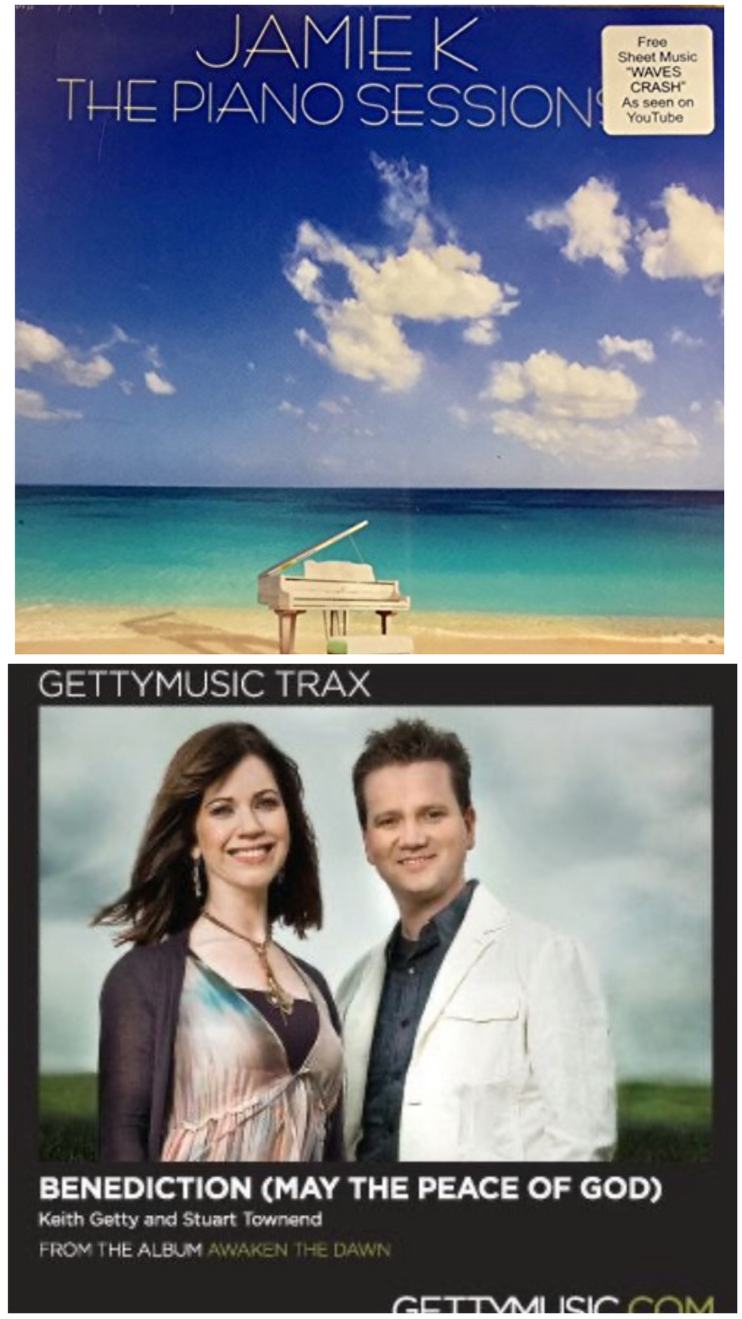 Jamie K The Piano Sessions Vol. 1 + Getty Trax Benediction 2CD