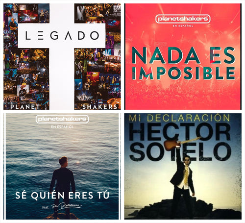 Planetshakers Legado y mas en Espanol 4CD Collection Bundle Pack