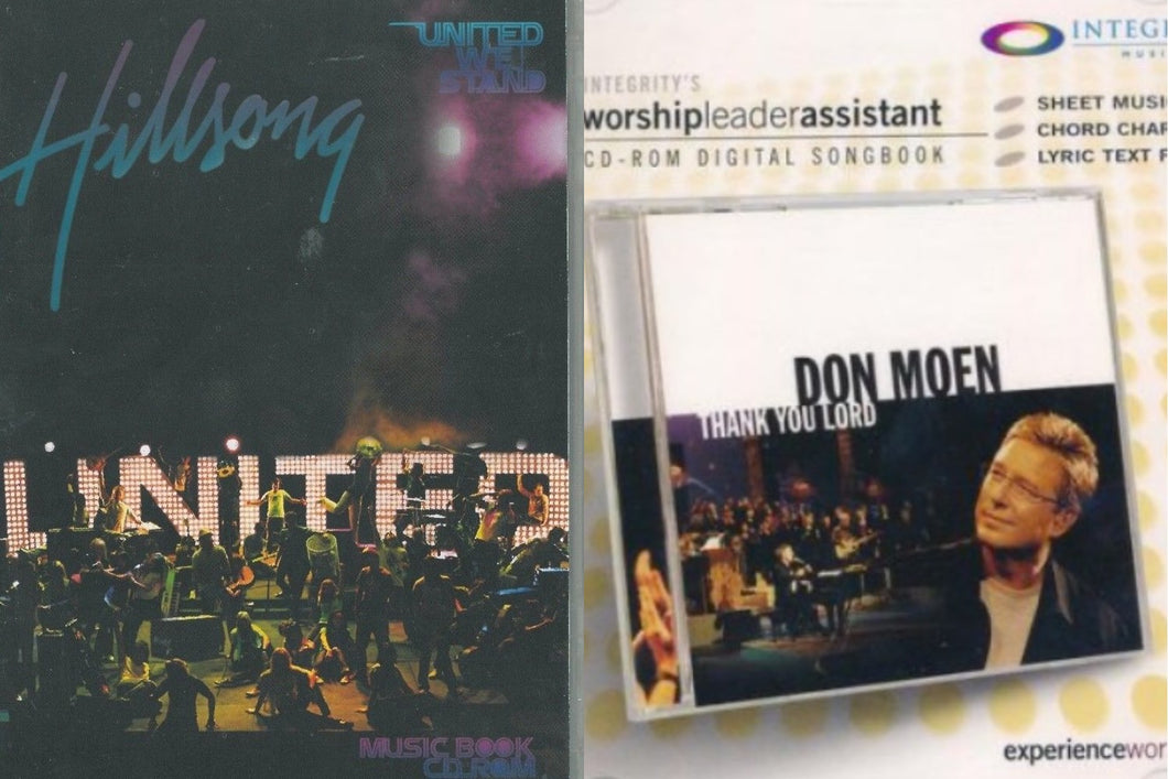 Hillsong United United We Stand Songbook + Don Moen Thank You Lord 2CD-Rom