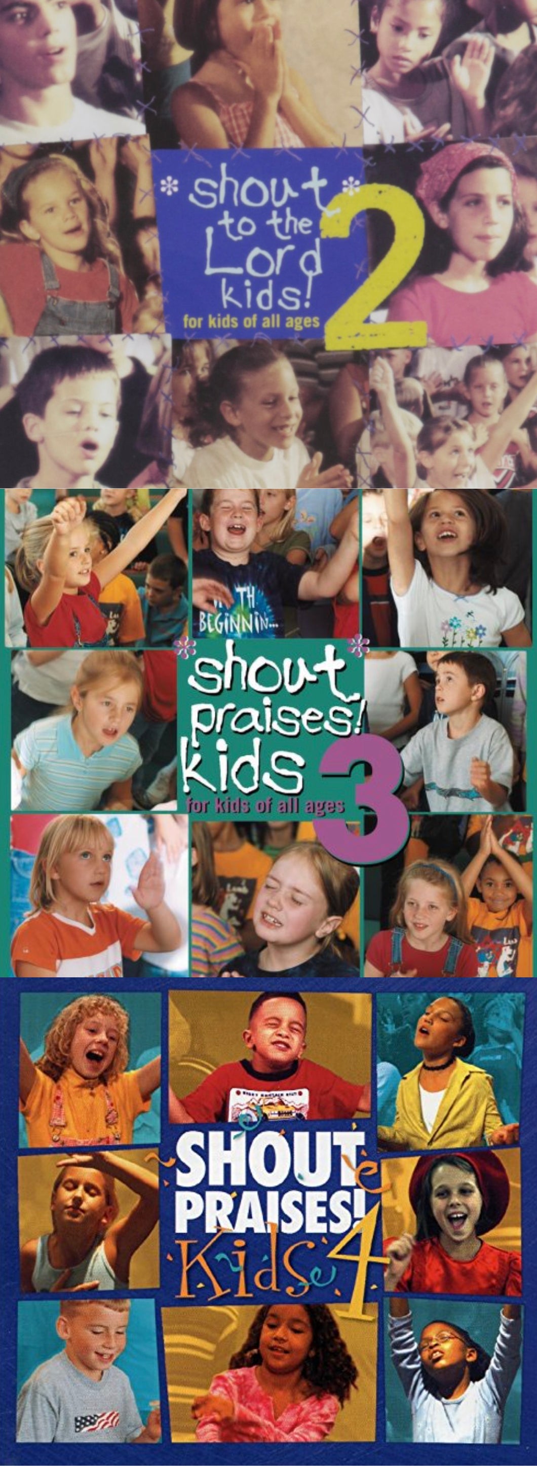 Shout to the Lord Kids v.2 CD, Shout Praises Kids v.3 & v.4 Bundle Pack 3CD