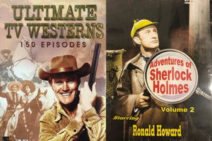Ultimate TV Westerns 29 Great Shows : 150 Episodes 12-DVD + Sherlock Holmes DVD