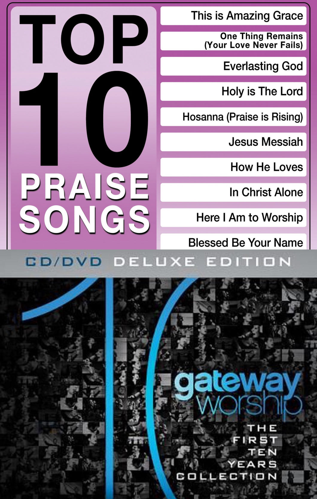 Maranatha Top 10 Praise Songs + Gateway Worship First Ten Years 2CD/DVD