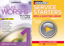 iWorship Visual Worship Trax v1 + Service Starters v.1-4 4DVD
