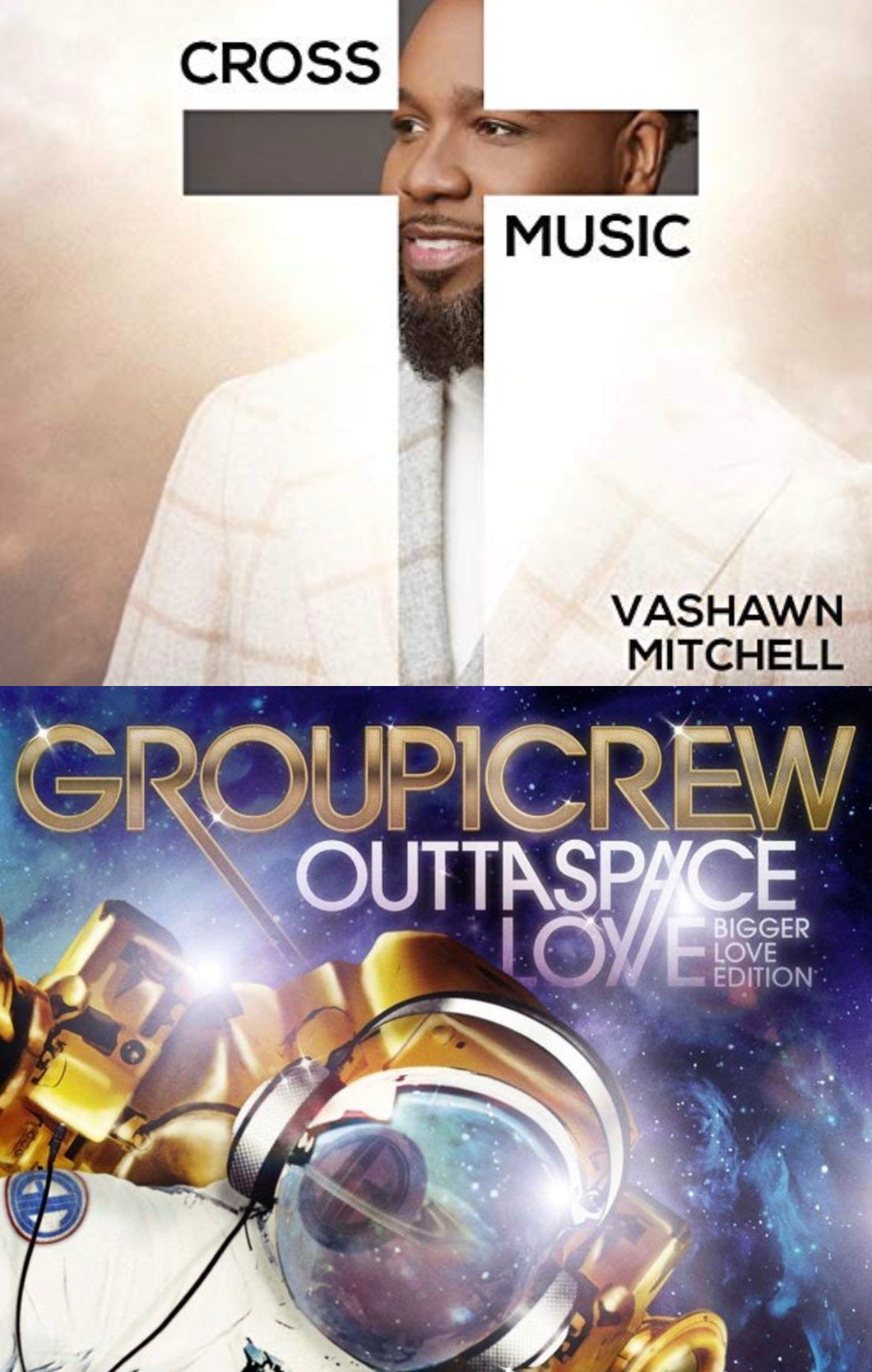 VaShawn Mitchell Cross Music EP + Group 1 Crew Outta Space Love 2CD