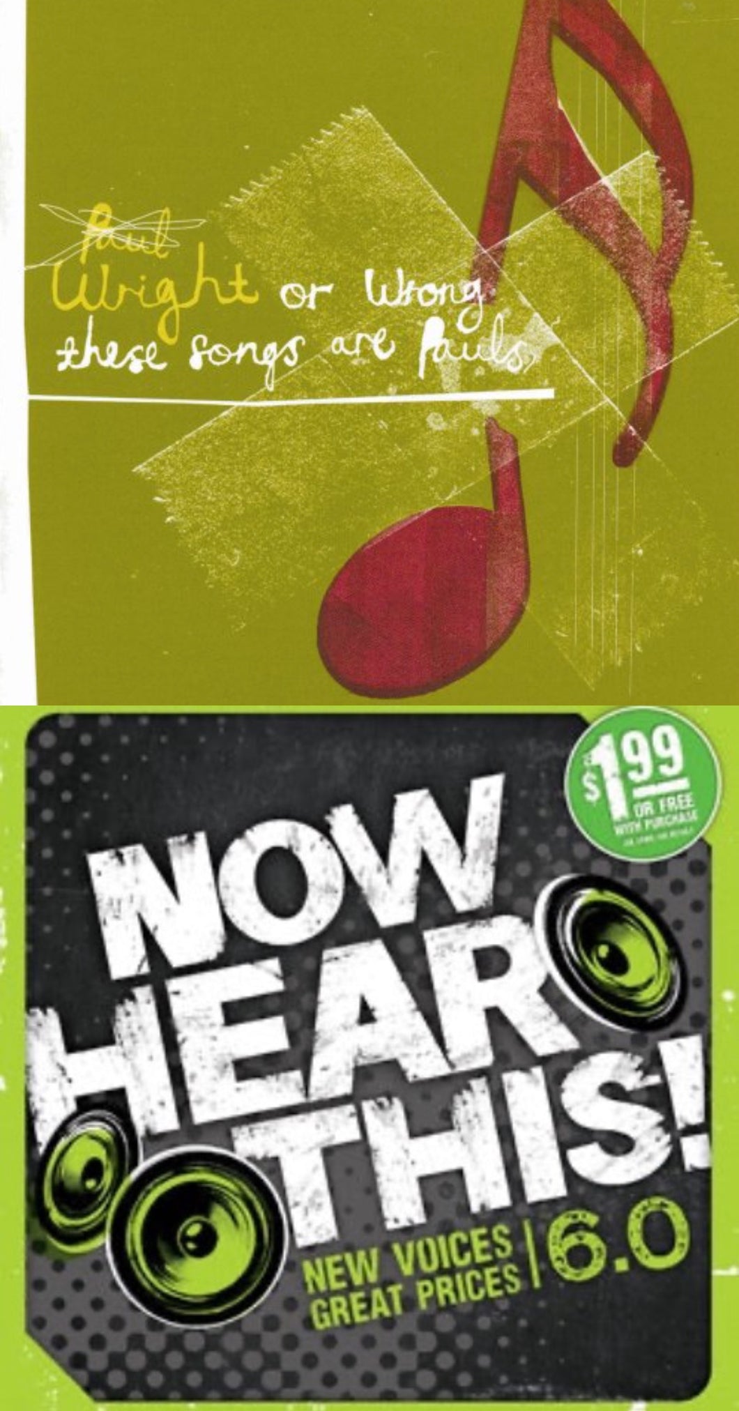 Paul Wright Wright or Wrong + Now Hear This! 6.0 2CD