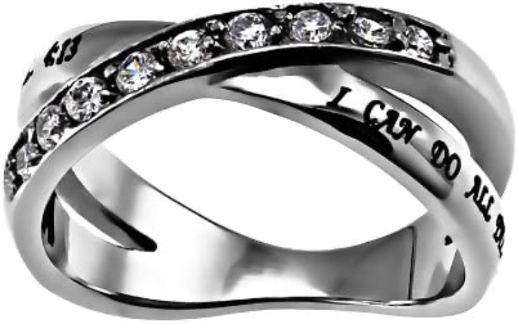 Ring Size 7 (Rad CMS 7) Christian Womens Abstinence Philippians 3:14