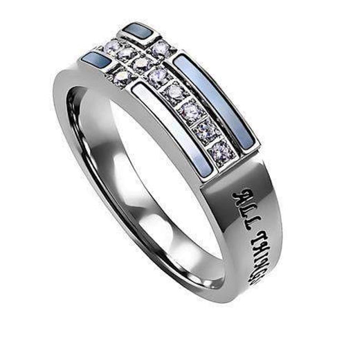 Ring Size 5 (ENSG SHLL CMS 5) Christ My Strength Shell Ensign