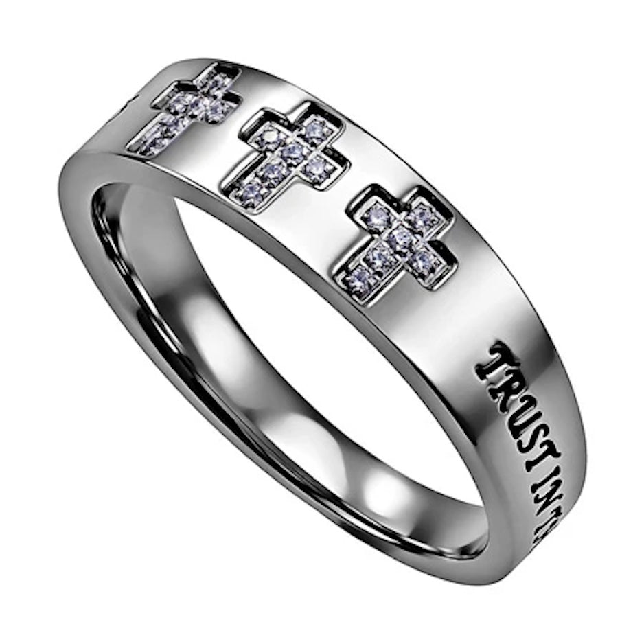 Ring Size 8 (CVY TRUST 8) Trust in the Lord Prov 3:5