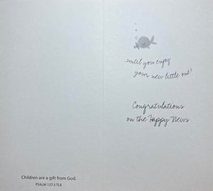 Card Thinking of You, Congratulations, Baby : 6 Different Cards (pack of 6)