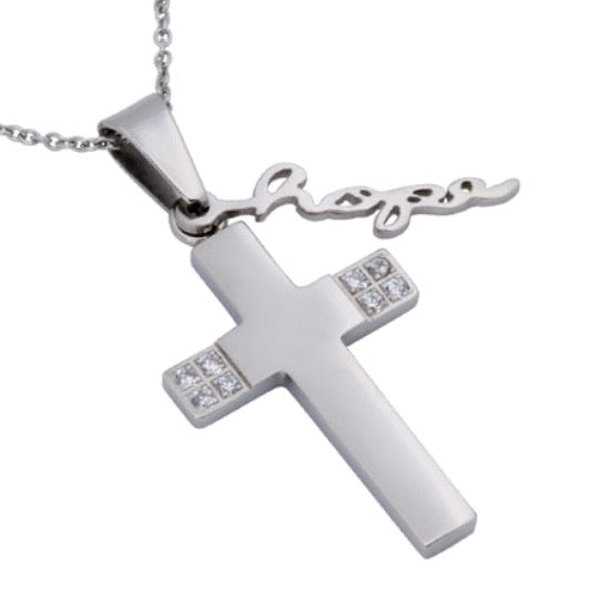 Necklace (CZHWC  Hope) Women's CZ Handwriting Collection Jer 29:11
