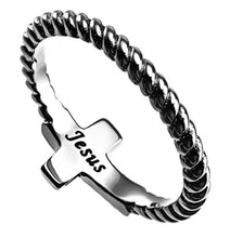 Ring Size 7 (Sim Tr Love 7) Simplicity Cross Ring