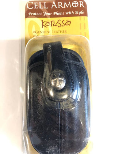 Cell Armor Cover Leather Black