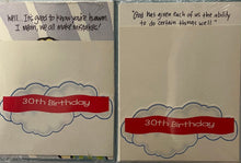 Card Birthday : 30th Birthday (pack of 12)