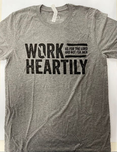 T-Shirt Designer Work Heartily Heather Gray