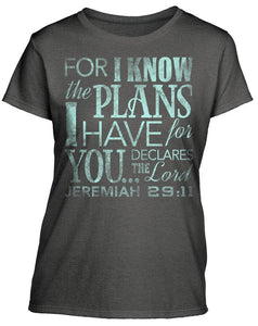 T-Shirt Jeremiah 29:11 Ladies Cut XL