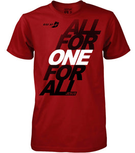 T-Shirt All For One Dry-fit Red